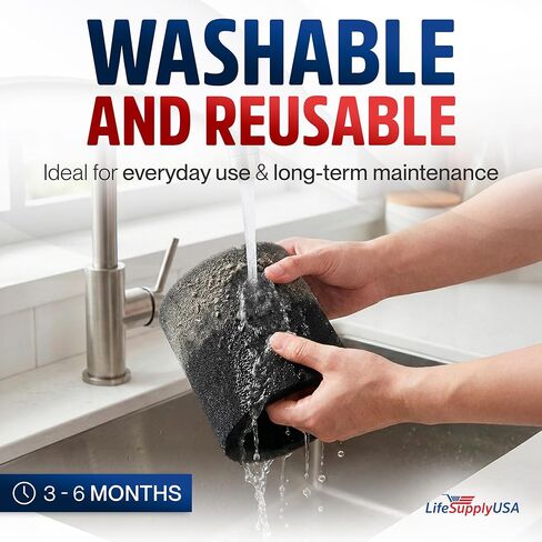 LifeSupplyusa Foam Sleeve Wet/Dry Vacuum Filter بديل متوافق مع Shopvac 90585 9058500 9058562 Type R ومعظم منظفات فرقة Vacmaster Genie Shop in Kuwait
