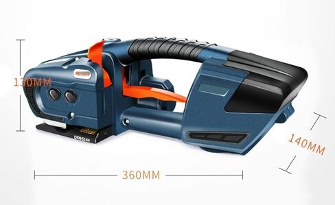 Electric Strapping Machine, Adjustable Hot Melting Banding Tool, Battery-Powered Pallet Strapping for 13-16mm PP/PET Straps, Includes 2 Batteries in Saudi Arabia