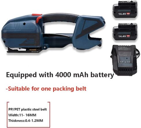 Portable Shipping Strapper/Electric Strapping Machine for 1/2-5/8in PP PET Tires / 4000mah Battery Powered Automatic Strapping Machine/Binding Force: 900-3200n in Saudi Arabia
