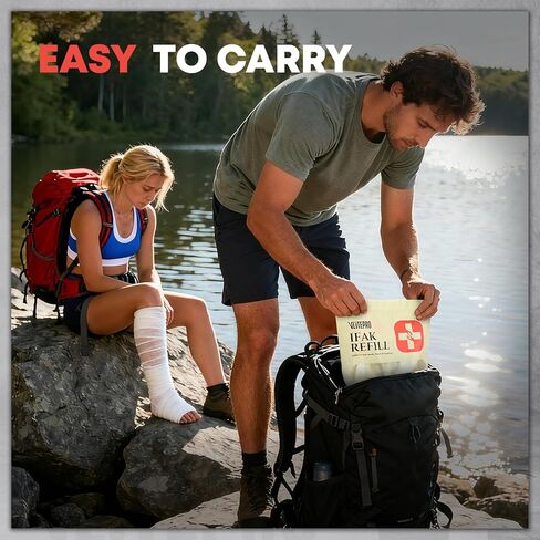 11Pcs IFAK Trauma Kit, First Aid Kit Refill Supplies with Non-Vented Chest Seal, 6" Emergency Trauma Bandage & Compressed Gauze, Tactical Trauma Medical Supplies for Combat Wound Care in Kuwait