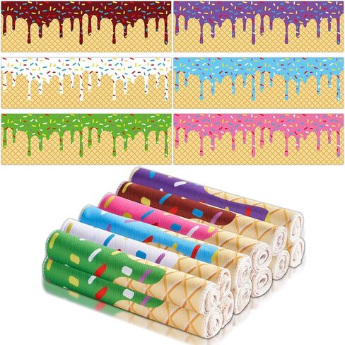 30Pcs Ice Cream Drip Baseball Cooling Towels 40 x 12 Inch Baseball Drip Ice Towel Microfiber Breathable Chilly Sport Rags Absorbent Sweat Washcloth Sport Team Gifts for Athletes Coach Gym Party Favors in Saudi Arabia