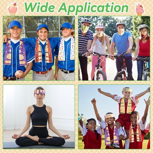 30Pcs Ice Cream Drip Baseball Cooling Towels 40 x 12 Inch Baseball Drip Ice Towel Microfiber Breathable Chilly Sport Rags Absorbent Sweat Washcloth Sport Team Gifts for Athletes Coach Gym Party Favors in Saudi Arabia