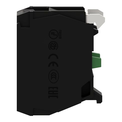 Schneider Electric Harmony XB4 and XB5 Add-On Single Contact Block for Industrial Machines and Manufacturing, Screw Clamp Terminal, Front Mounting, 1NO (ZBE101) in Saudi Arabia