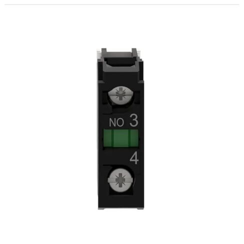 Schneider Electric Harmony XB4 and XB5 Add-On Single Contact Block for Industrial Machines and Manufacturing, Screw Clamp Terminal, Front Mounting, 1NO (ZBE101) in Saudi Arabia