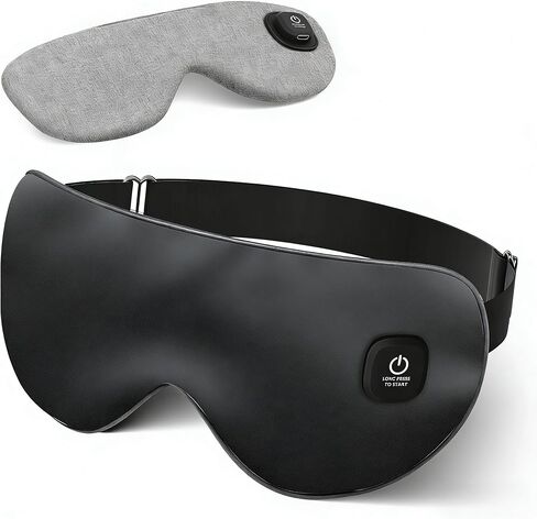 قناع عين تسخين لاسلكي للعيون الجافة، يحجب الضوء الدافئ والقابل لإعادة الشحن، وسادة تسخين كهربائية للعين بقدرة 1000 مللي أمبير في الساعة للنوم، قناع نوم حراري قابل للغسل مع 3 إعدادات لدرجة الحرارة، رمادي in Kuwait