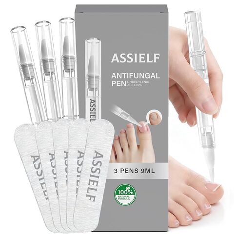 FSA Eligible HSA Extra Strength Athlete‘s Foot & Toenail Fungus Treatment Pen, Toenail Treatment Pen with 25% Undecylenic Acid, Precision Applicator for Itch Relief & Nail Car - 3 Pack/6 Pack (3 Pack) in Saudi Arabia