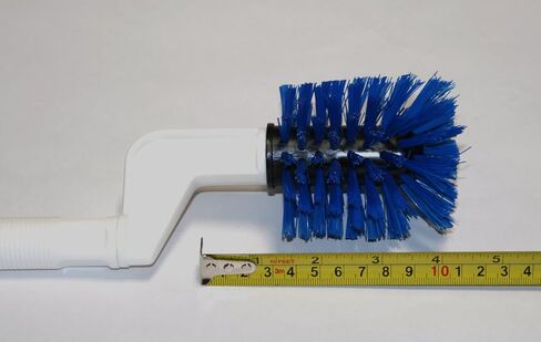 Spinning brush from Germany cleans bottom of mugs or drinking glasses easily in Saudi Arabia