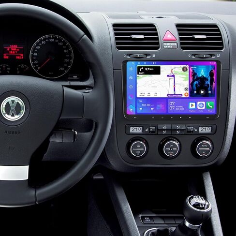 Asure 9inch 8core 4+64GB CAR Stereo Radio for VW Jetta A5 PACSAT B6 CC GOLF MK5 MK6 BEETLE EOS 2005-2010 ، Android GPS NAVIMANIS in Saudi Arabia