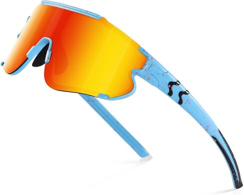 نظارات شمسية رياضية مستقطبة من Fanshen للرجال والنساء، نظارات شمسية لكرة البيسبول البيسبول لركوب الدراجات والجري للحماية من الأشعة فوق البنفسجية in Kuwait