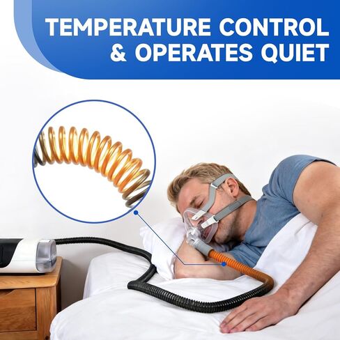 أنبوب CPAP بديل لخط المناخ، متوافق مع Airsense 11 وAircurve 11، خرطوم CPAP بطول 6.5 قدم لجهاز توقف التنفس أثناء النوم، أنبوب تنفس مرن مع موصلات قياسية - للاستخدام في المنزل والسفر in Kuwait
