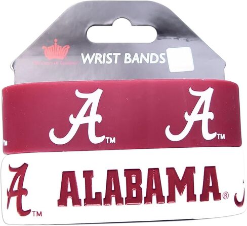 Alabama Crimson Tide Bracelets - 2 Pack Wide in Saudi Arabia