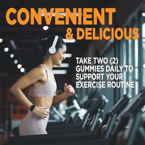 Creatine Monohydrate Gummies, Pure Creatine, Supports Muscle Recovery, Improve Performance and Strength, Gluten Free, 60 Servings, Orange Flavor in Saudi Arabia