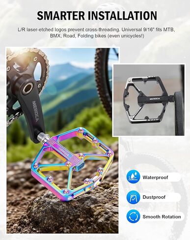 دواسات دراجة تشادويك عالية الأداء - دواسات MTB من سبائك الألومنيوم CNC مع محامل محكمة الغلق للطرق والجبال ودراجات BMX in Kuwait