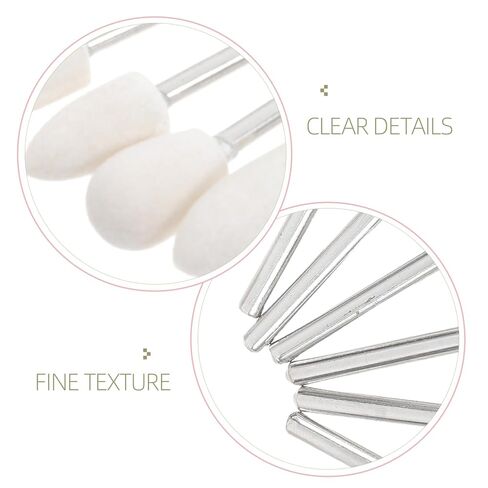 13pcs Wool Polishing Wheels Grinding Polishing Drill Bits with 3mm Shank for Jewelry Glass Metal Buffing Accessories Compatible with Rotary Tools in Kuwait