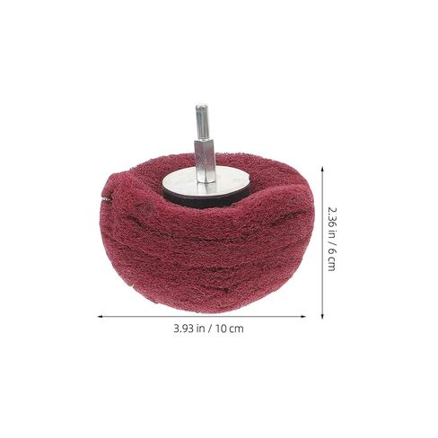 6pcs Mushroom-Shaped Buffing Wheel Set with 6mm Shank, Stainless Steel Polishing and Grinding Heads, Colored Fiber Pads for Car and Metal Surface Repair in Saudi Arabia