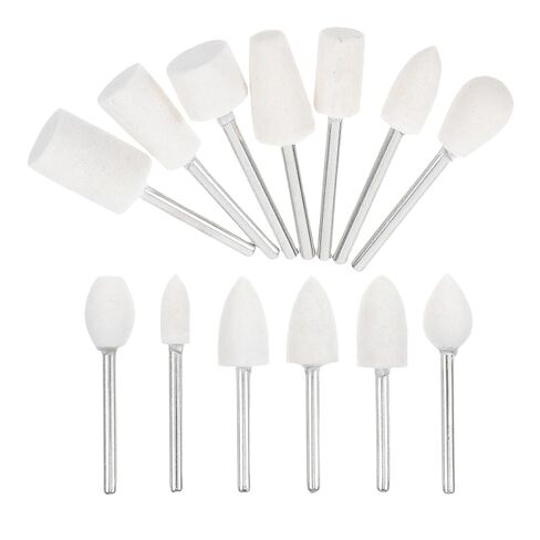 13pcs Wool Felt Polishing Points Grinding Heads Set with 3mm Shank for Jewelry Glass Metal Buffing and Sand Painting Tools Professional Polishing Accessories in Saudi Arabia