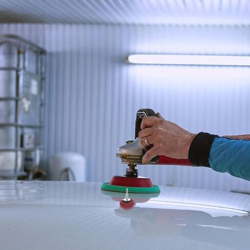 6 قطع من عجلات تلميع على شكل فطر مع ساق 6 مم، رؤوس طحن من الألياف المصقولة من الفولاذ المقاوم للصدأ لتلميع المعادن وإصلاح السيارات، مجموعة حبيبات خشنة وناعمة in Kuwait