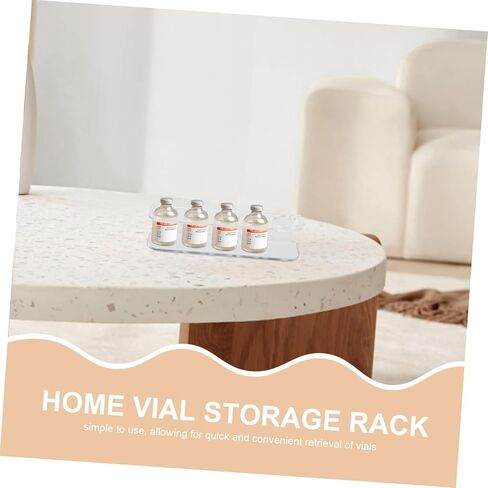 minkissy Vial Storage Organizer Space Saving Insulin Bottle Rack Easy Clean Rack in Saudi Arabia