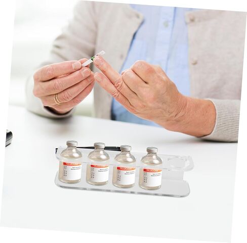 minkissy Vial Storage Organizer Space Saving Insulin Bottle Rack Easy Clean Rack in Saudi Arabia