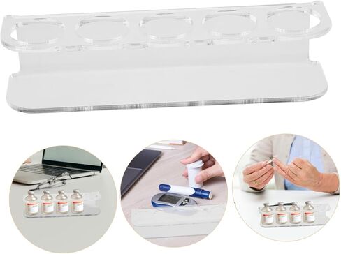 minkissy Vial Storage Organizer Space Saving Insulin Bottle Rack Easy Clean Rack in Saudi Arabia