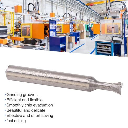 aqxreight Dovetail Bit Carbide 6mm Dia Shank 4 Flutes 50mm Length Dovetail Milling Cutter 75° Flexible and Bit6mm Shank BitsDovetail Joint Router BitsDovetail (65°) in Saudi Arabia