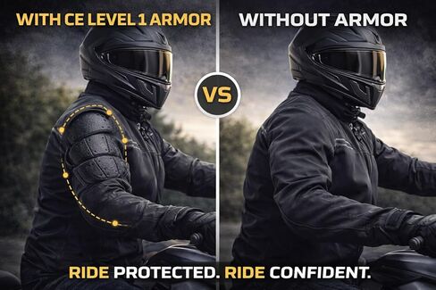 CE-1 Armor مجموعة المرفقين والكتفين ومنصات حماية الظهر لسترات الدراجات النارية أو القمصان (المستوى 1) in Kuwait