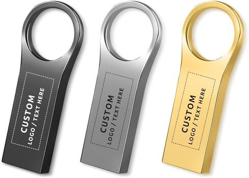 Custom USB Flash Drive, Personalized USB Thumb Drive Memory Stick, Portable Mini USB Pen Drive High Speed USB Flash Disk for External Data Storage (50PCS, 128GB) in Kuwait