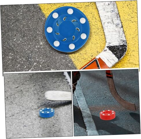 Sosoport قطعتان من كرات تدريب الهوكي المضمنة الاحترافية، مادة مطاطية قوية لممارسة التمارين في الشوارع والداخلية لملحقات تدريب ألعاب الهوكي in Kuwait