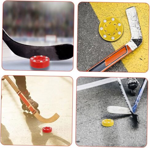 قطعتان من كرات الهوكي الدوارة من تويفيان، كرات تدريب منخفضة الارتداد لهوكي الشوارع، للاستخدام الداخلي والخارجي، مادة مطاطية قوية للأعمار in Kuwait