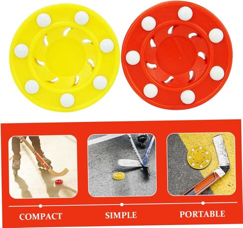 قطعتان من كرات الهوكي الدوارة من تويفيان، كرات تدريب منخفضة الارتداد لهوكي الشوارع، للاستخدام الداخلي والخارجي، مادة مطاطية قوية للأعمار in Kuwait