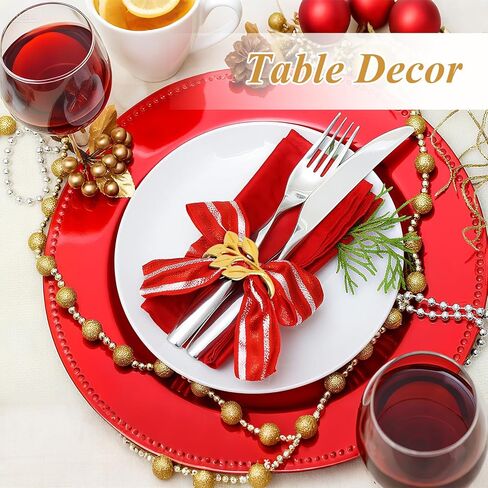 CEYAZYE حلقات منديل ذهبية مجموعة من 50، حامل مناديل أوراق الشجر أبازيم لديكور الطاولة، حلقة رقيقة من سبائك الزنك اللامعة لحفلات العشاء وحفلات الزفاف والمطبخ وعيد الشكر وعيد الميلاد والمناسبات الخاصة in Kuwait