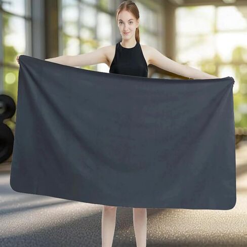 Microfiber Quick Dry Sandproof Towel Lightweight Compact for Swim Yoga Gym Beach Travel Sports Towel Accessories (Blue) in Saudi Arabia