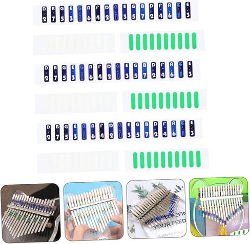 ملصقات مقياس لوحة مفاتيح البيانو للمبتدئين، ملصقات مفاتيح البيانو قابلة للإزالة، ملحقات الإبهام سهلة القراءة in Kuwait