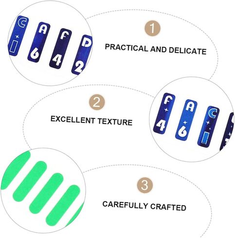 ملصقات مقياس لوحة مفاتيح البيانو للمبتدئين، ملصقات مفاتيح البيانو قابلة للإزالة، ملحقات الإبهام سهلة القراءة in Kuwait