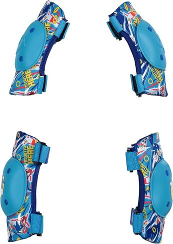 Voyager - Sonic Elbow and Knee Pads for Kids, Protective and Comfortable Outdoor Gear Set for Ages 3+ with Adjustable Velcro Straps, Shock Absorption, Bike Knee Pads for Boys and Girls in Saudi Arabia