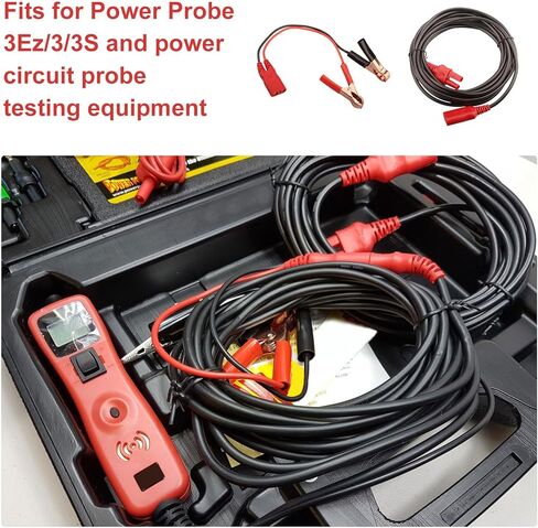 كابل تمديد PPTK0027 بطول 20 قدم ومجموعة مشبك بطارية PPTK0025 إلخ تناسب مسبار الطاقة 3Ez/3/3S، مجموعة مسبار دائرة الطاقة، مجموعة مشبك التمساح لسلك التمديد (PPTK0027 PPTK0025) in Kuwait