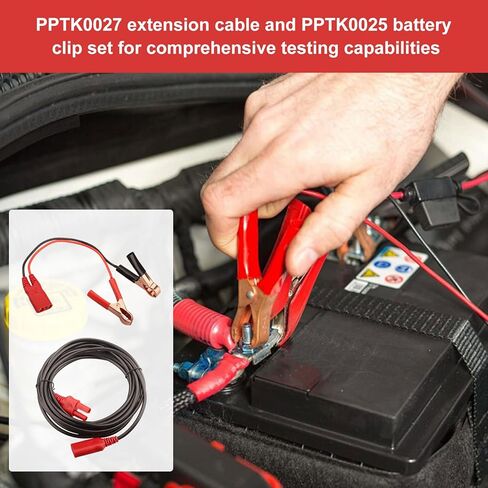 كابل تمديد PPTK0027 بطول 20 قدم ومجموعة مشبك بطارية PPTK0025 إلخ تناسب مسبار الطاقة 3Ez/3/3S، مجموعة مسبار دائرة الطاقة، مجموعة مشبك التمساح لسلك التمديد (PPTK0027 PPTK0025) in Kuwait