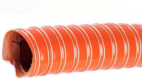 4 Meter/13feet Heat Resistant Air Duct Hose Silicone Ducting Automotive Brake Cooling Ducting, Car High Heat Brake Exhaust Hose(Inside Dia - 12.70cm/5.00 inches) in Saudi Arabia