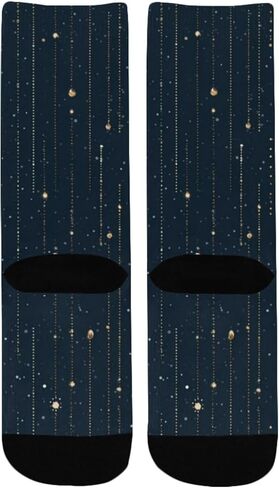 جوارب داكنة للمشي لمسافات طويلة من Starry Night Drapes - جوارب شتوية حرارية سميكة دافئة للأولاد والبنات للمدرسة، والارتداء اليومي والأنشطة الخارجية in Kuwait