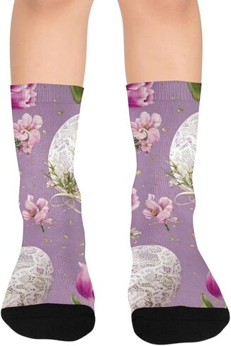 جوارب ناعمة على شكل بيضة على شكل قلب للتنزه سيرًا على الأقدام - جوارب شتوية حرارية سميكة دافئة للأولاد والبنات للمدرسة، والارتداء اليومي والأنشطة الخارجية in Kuwait