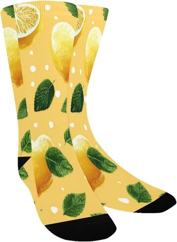 جوارب المشي لمسافات طويلة على شكل قلب باللون الأصفر والليمون والنعناع - جوارب شتوية حرارية سميكة دافئة للأولاد والبنات للمدرسة، والارتداء اليومي والأنشطة الخارجية in Kuwait