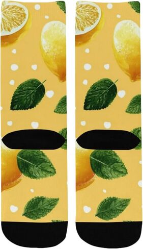 جوارب المشي لمسافات طويلة على شكل قلب باللون الأصفر والليمون والنعناع - جوارب شتوية حرارية سميكة دافئة للأولاد والبنات للمدرسة، والارتداء اليومي والأنشطة الخارجية in Kuwait