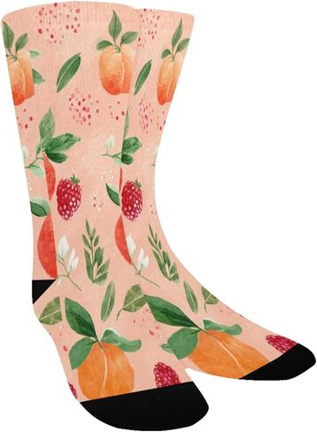 جوارب المشي لمسافات طويلة بألوان مائية من Fruit Vibe Art - جوارب شتوية حرارية سميكة دافئة للأولاد والبنات للمدرسة، والارتداء اليومي والأنشطة الخارجية in Kuwait