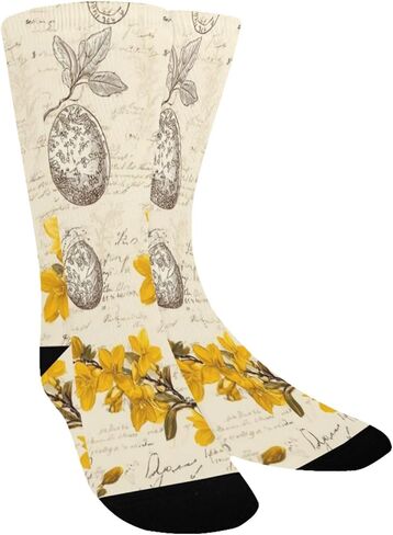 جوارب المشي لمسافات طويلة باللون الأصفر على شكل أرنب نباتي - جوارب شتوية حرارية سميكة دافئة للأولاد والبنات الصغار للمدرسة، والارتداء اليومي والأنشطة الخارجية in Kuwait