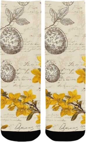 جوارب المشي لمسافات طويلة باللون الأصفر على شكل أرنب نباتي - جوارب شتوية حرارية سميكة دافئة للأولاد والبنات الصغار للمدرسة، والارتداء اليومي والأنشطة الخارجية in Kuwait