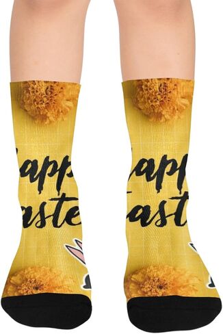 جوارب المشي لمسافات طويلة على شكل أرنب عيد الفصح من القطيفة - جوارب شتوية حرارية سميكة دافئة للأولاد والبنات للمدرسة، والارتداء اليومي والأنشطة الخارجية in Kuwait