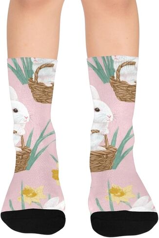 جوارب أرنب دافوديل للتنزه سيرًا على الأقدام - جوارب شتوية حرارية سميكة دافئة للأولاد والبنات للمدرسة، والارتداء اليومي والأنشطة الخارجية in Kuwait