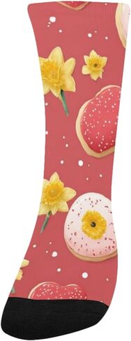 جوارب Daffodil Hearts Cookie للتنزه سيرًا على الأقدام - جوارب شتوية حرارية سميكة دافئة للأطفال الصغار للأولاد والبنات للمدرسة، والارتداء اليومي والأنشطة الخارجية in Kuwait