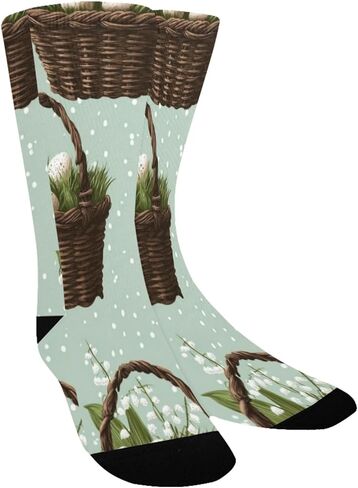 جوارب المشي لمسافات طويلة على شكل سلة بيض عيد الفصح - جوارب شتوية سميكة دافئة للأولاد والبنات الصغار للمدرسة، والارتداء اليومي والأنشطة الخارجية in Kuwait