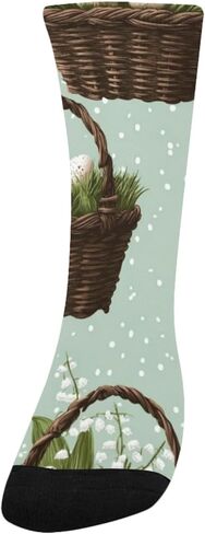 جوارب المشي لمسافات طويلة على شكل سلة بيض عيد الفصح - جوارب شتوية سميكة دافئة للأولاد والبنات الصغار للمدرسة، والارتداء اليومي والأنشطة الخارجية in Kuwait